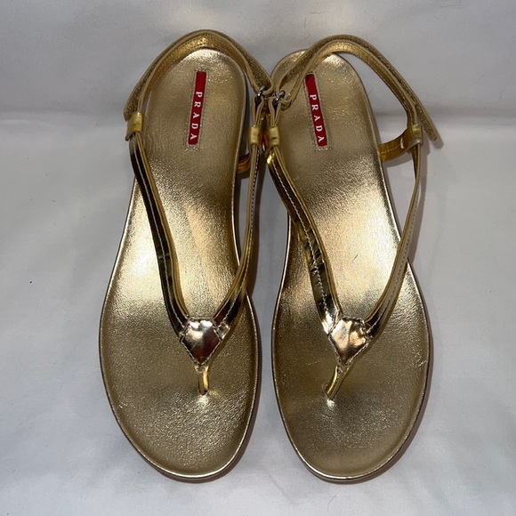 Prada cork wedge sandals with dust bag - Picture 2 of 4